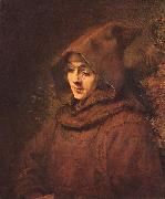 REMBRANDT Harmenszoon van Rijn Rembrandt son Titus, as a monk, Germany oil painting artist